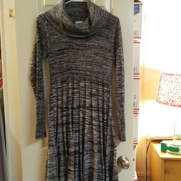 Calvin Klein Cowl Neck Sweater Dress - Picture 7 of 12